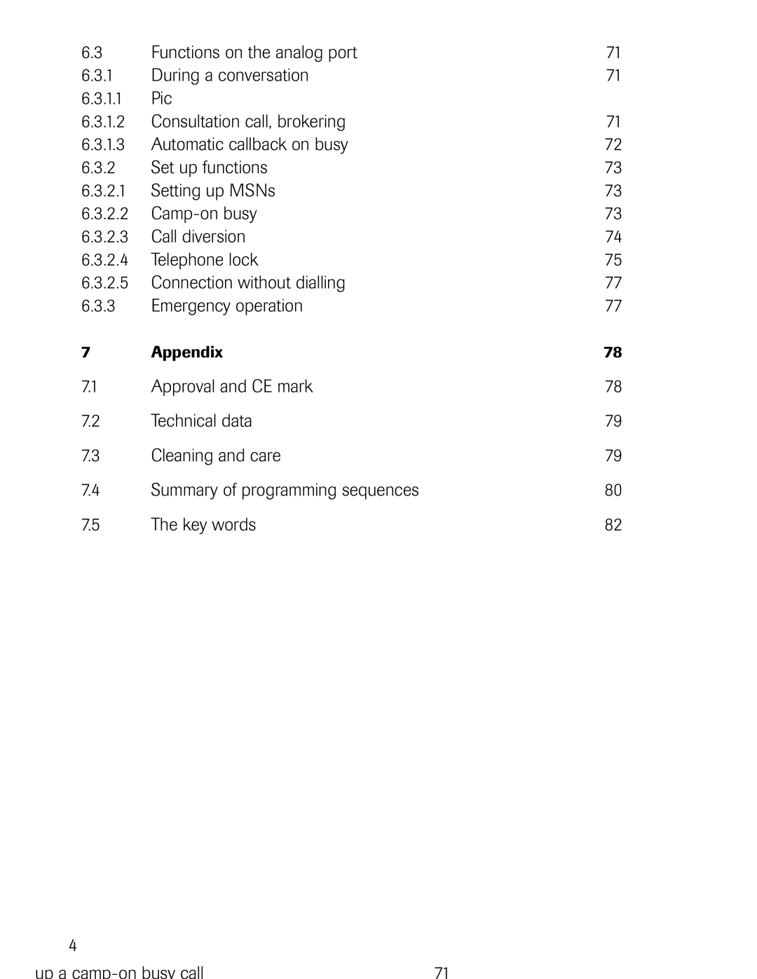 Philips D711, D721 manual Appendix 