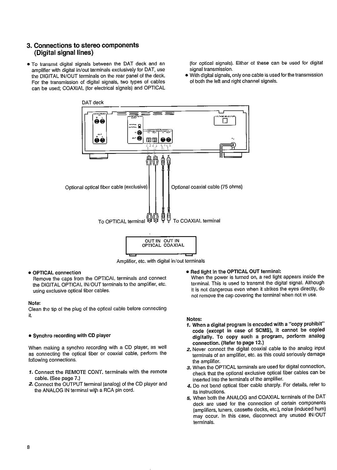 Philips DAT850 manual 