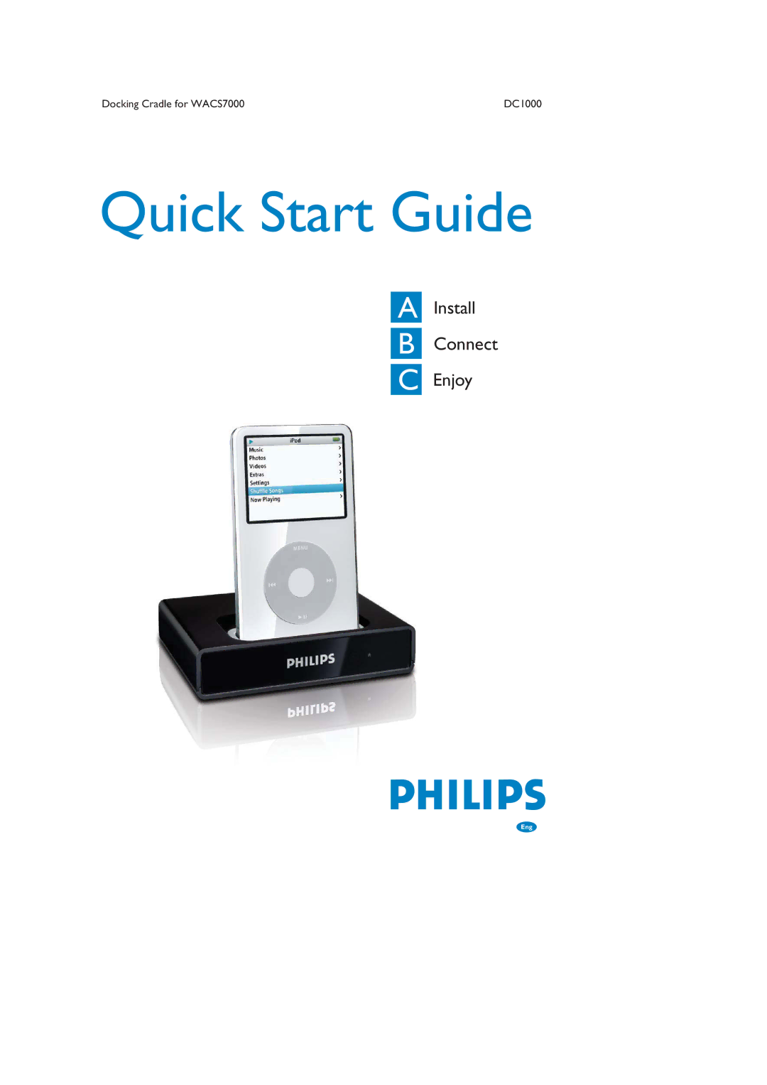 Philips DC1000/00 quick start Quick Start Guide 