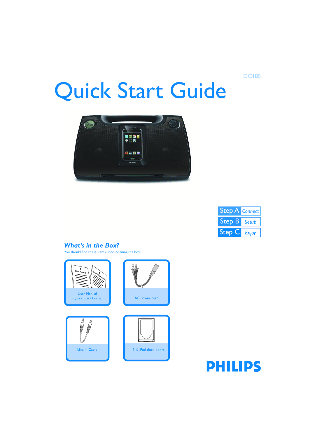 Philips DC185 quick start Quick Start Guide, What’s in the Box? 