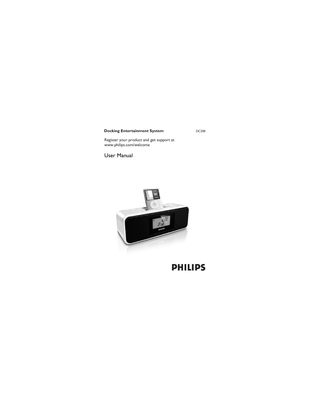 Philips DC200/79 user manual Docking Entertainment System 