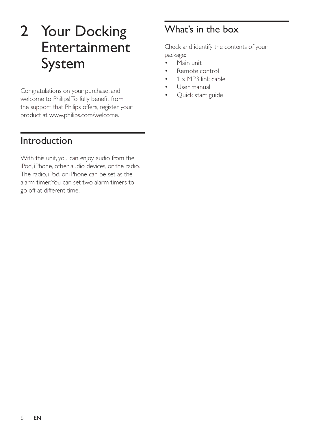 Philips DC290/12, DC290/61 user manual Introduction, What’s in the box 