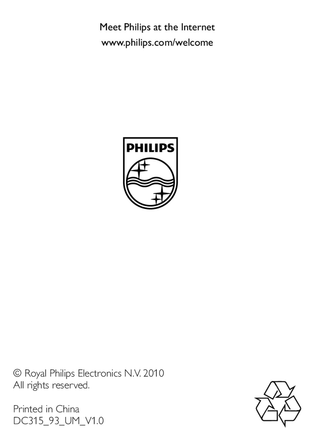 Philips DC315/93 user manual 