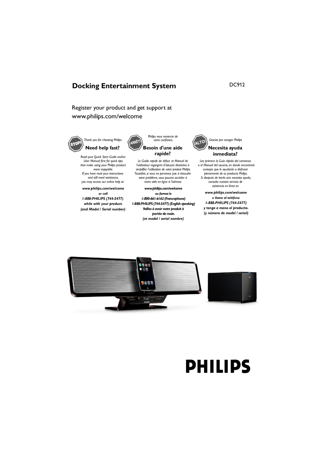 Philips DC912 quick start Necesita ayuda Inmediata? 