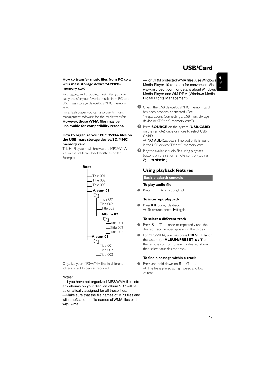 Philips DC912 quick start Using playback features, Basic playback controls 