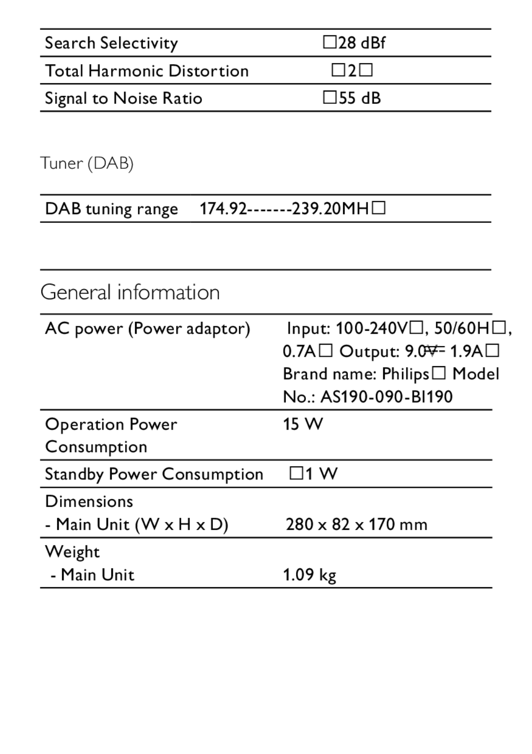 Philips DCB242 user manual General information 