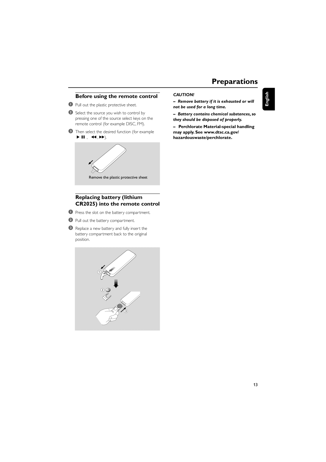 Philips DCM230 quick start Preparations 