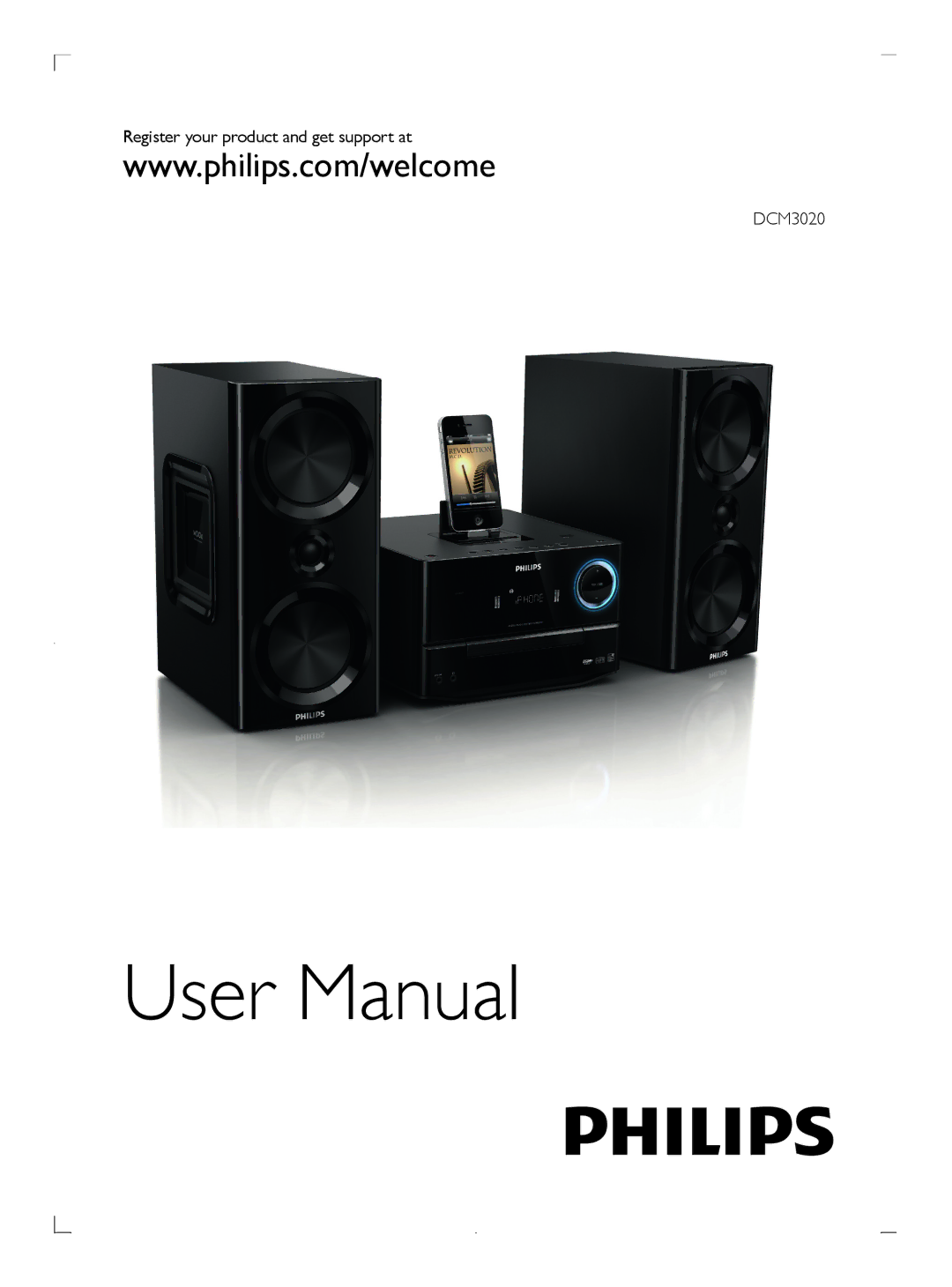 Philips user manual Register your product and get support at DCM3020 