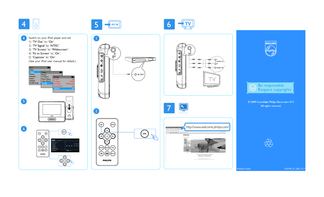 Philips DCP746/37 quick start Koninklijke Philips Electronics N.V 