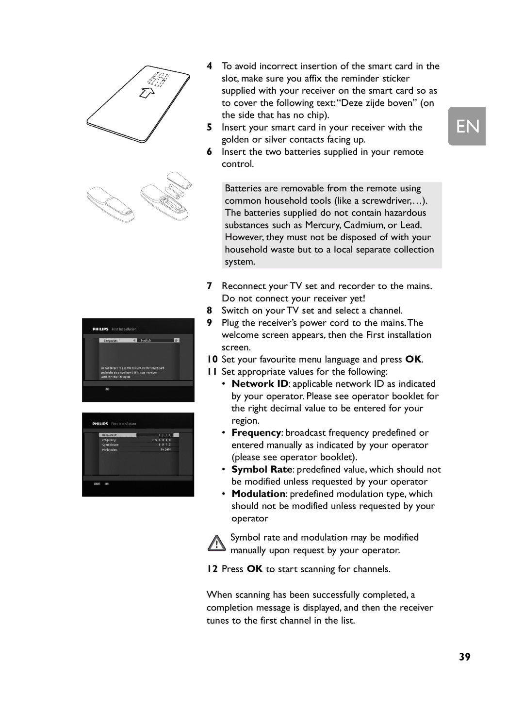 Philips DCR 2020 user manual Slot, make sure you affix the reminder sticker, Side that has no chip, System, Screen 