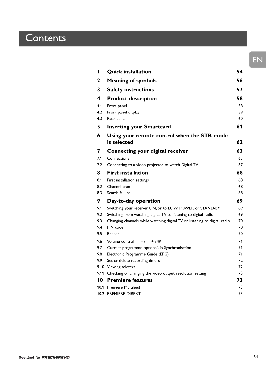 Philips DCR 9000 user manual Contents 