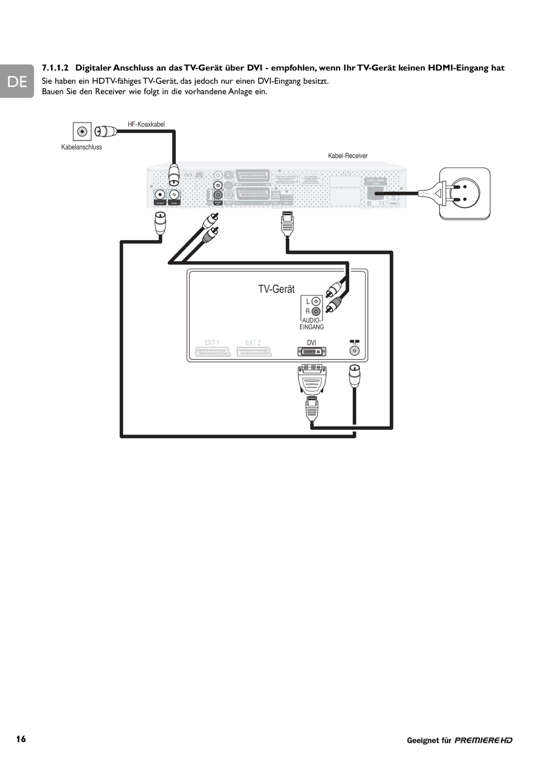 Philips DCR 9000 user manual TV-Gerät 