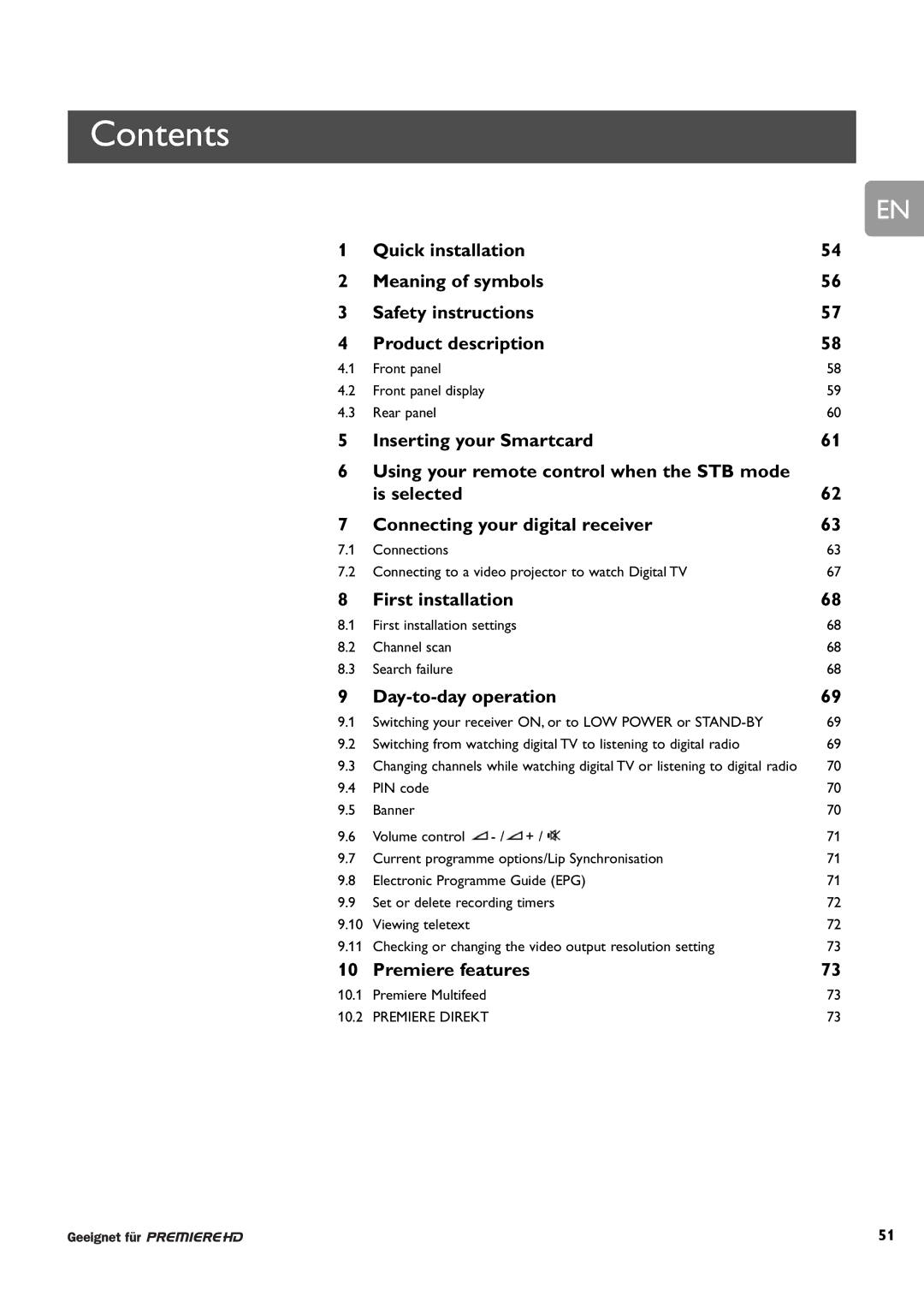 Philips DCR 9001/22 user manual Contents 