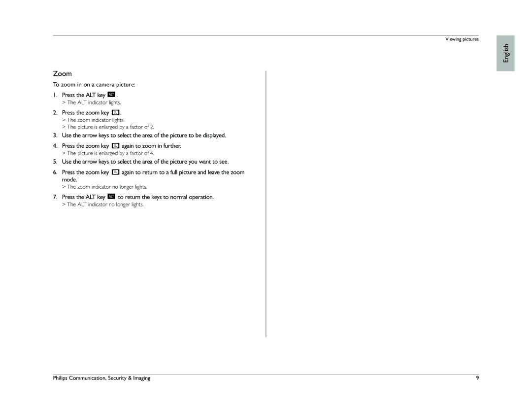 Philips Digital versatile recorder operation manual Zoom 