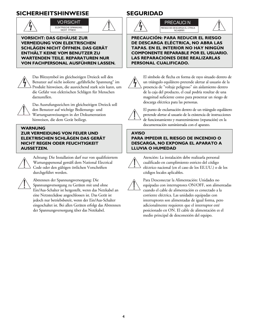 Philips Digital Video Recorders installation instructions Sicherheitshinweise, Seguridad 