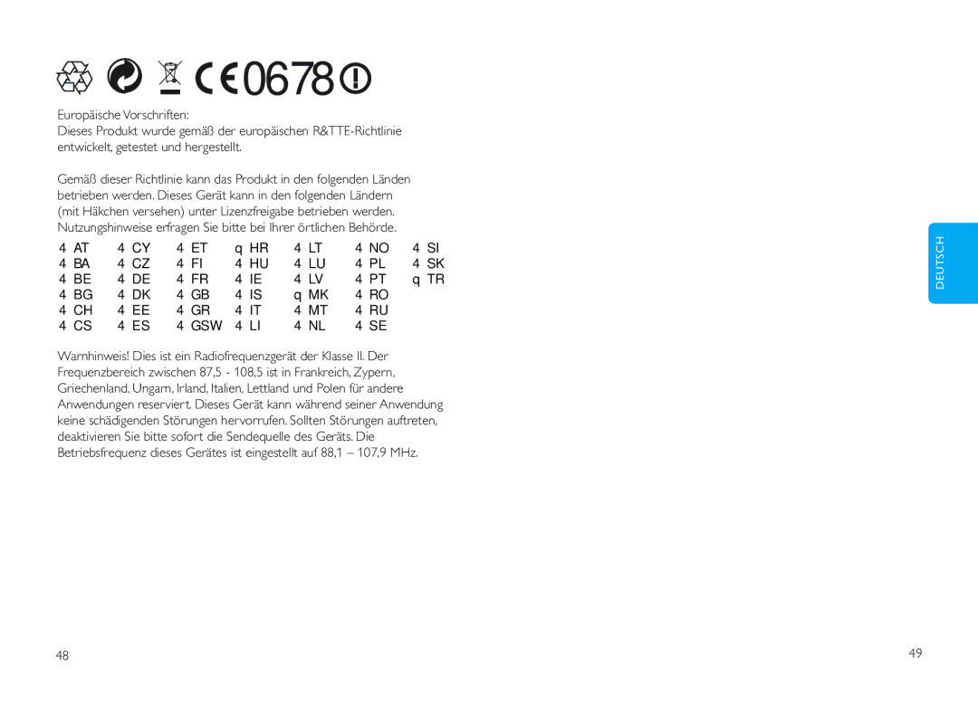 Philips DLV92009/10 user manual Der Klasse II. Der, Störungen auftreten 