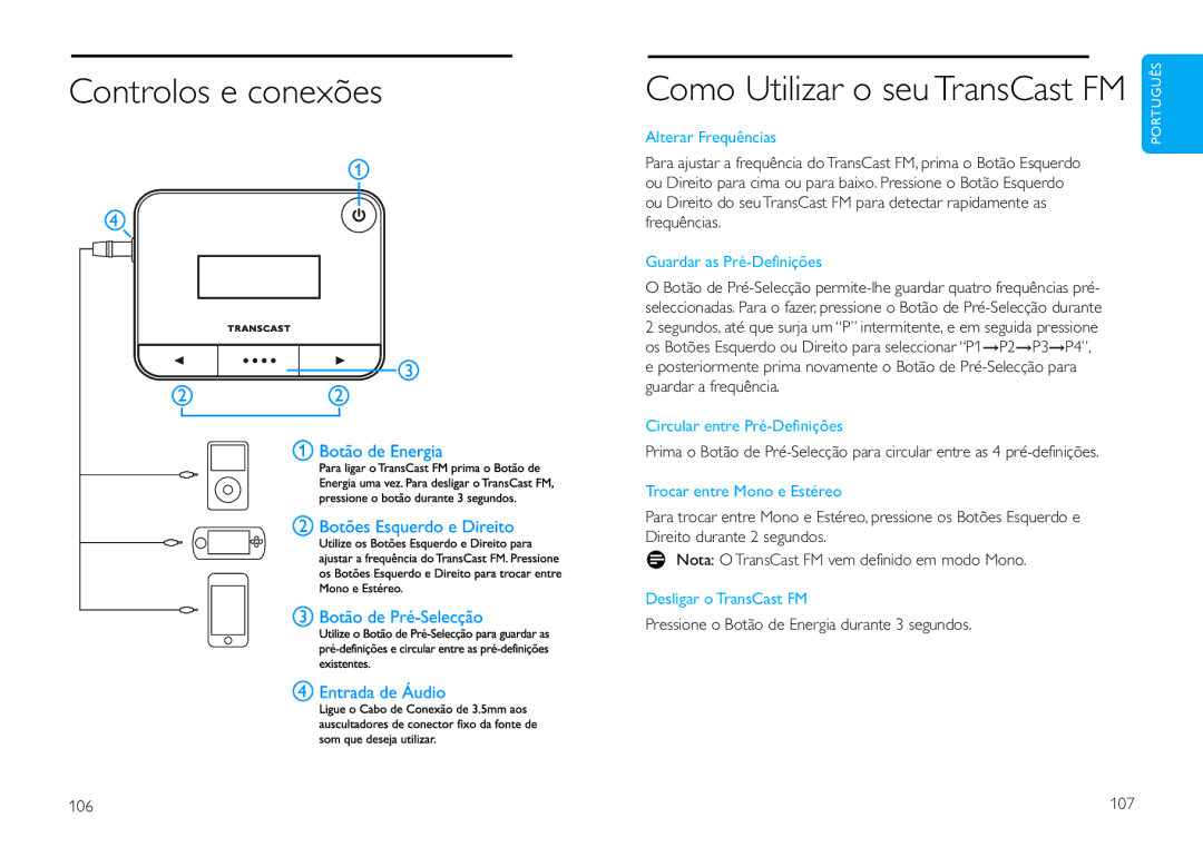 Philips DLV92009/10 Controlos e conexões, Alterar Frequências, Guardar as Pré-Definições, Circular entre Pré-Definições 