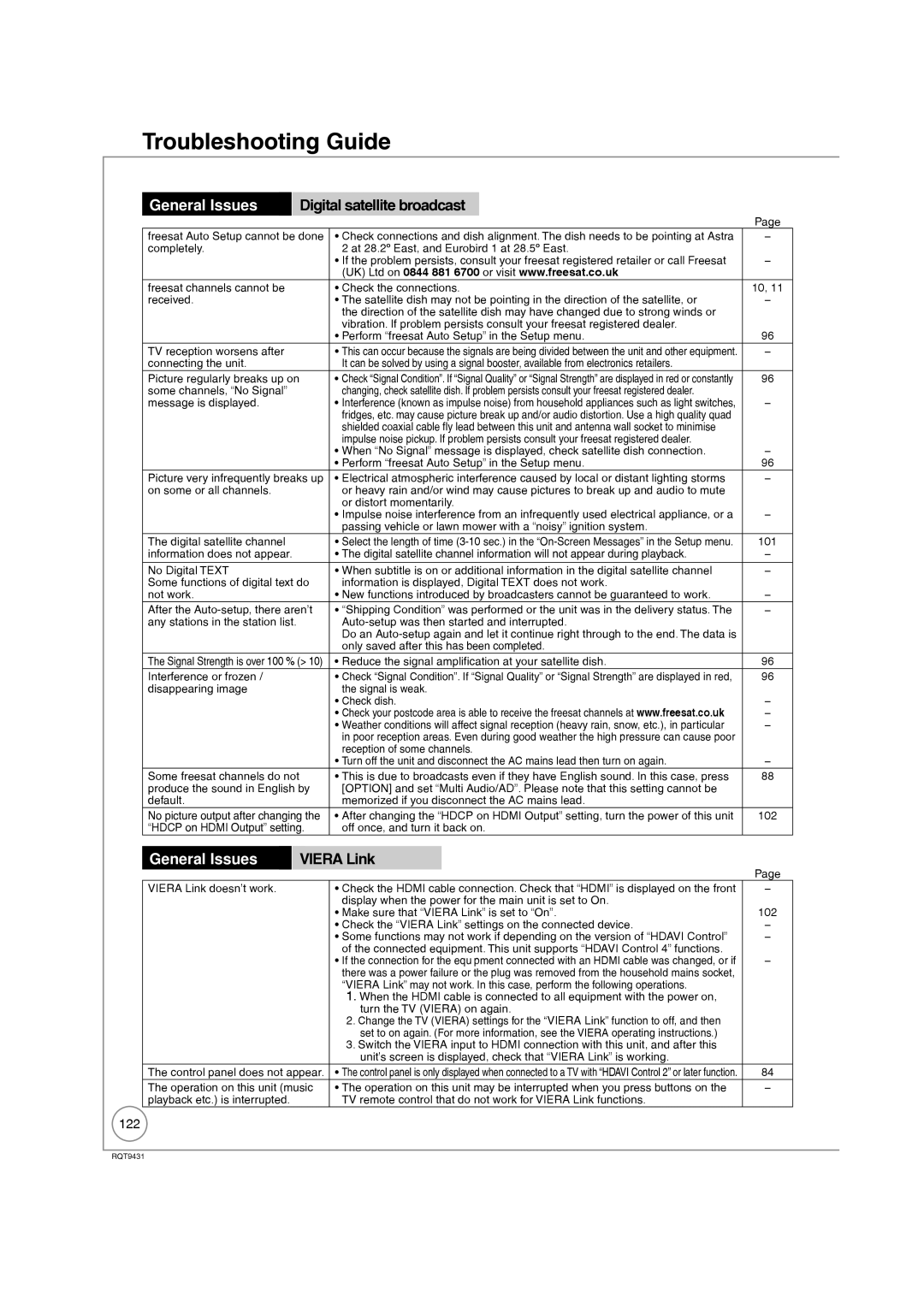 Philips DMR-XS350EB operating instructions Viera Link, 122 