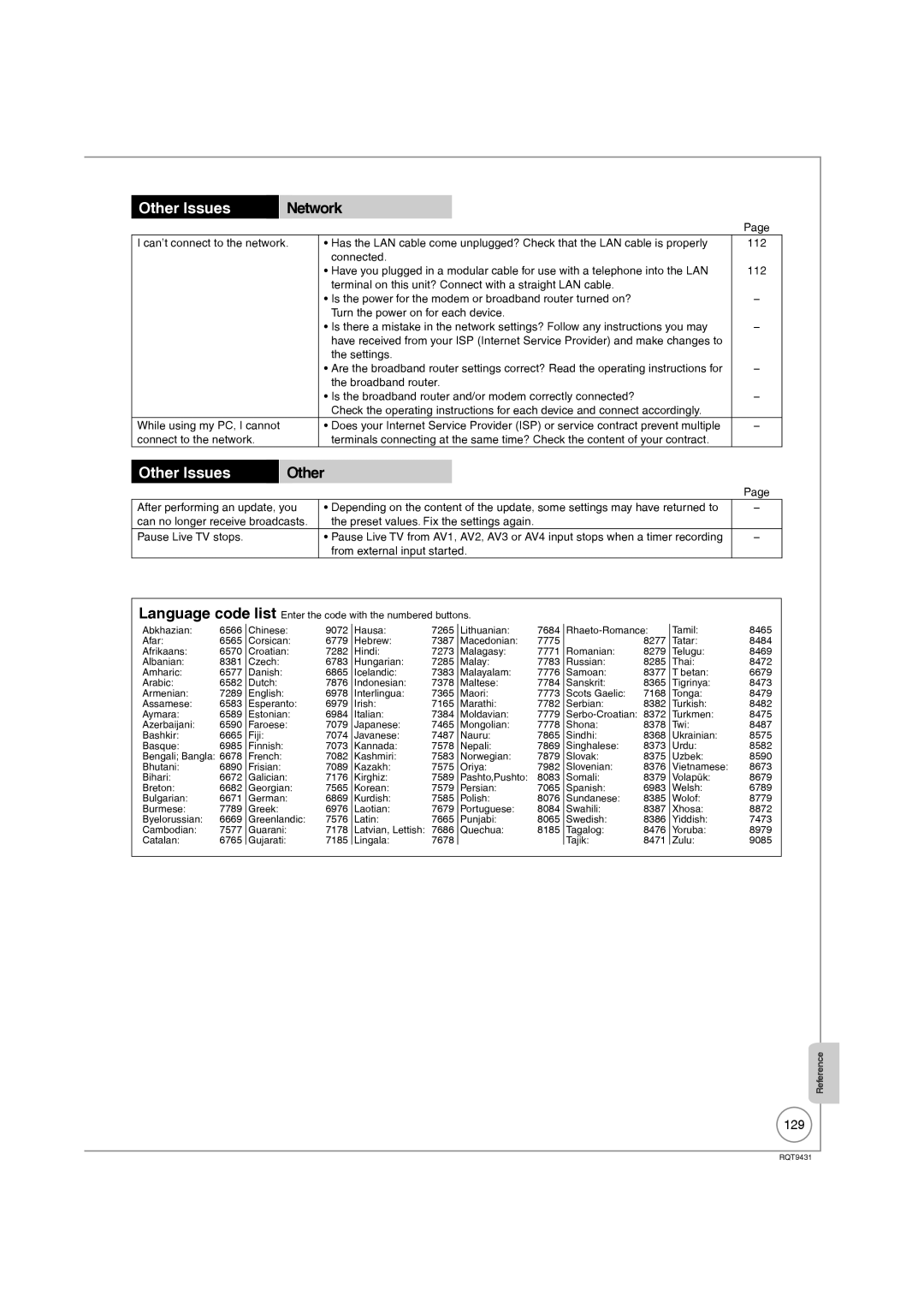 Philips DMR-XS350EB operating instructions Other Issues, Network, 129, 112 