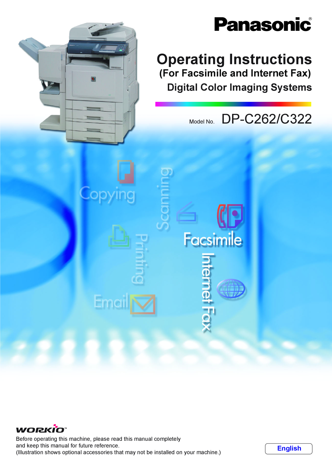 Philips manual Operating Instructions, Model No. DP-C262/C322, For Scanner and Email Digital Color Imaging Systems 