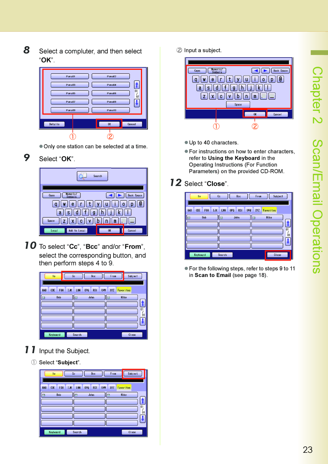 Philips DP-C262 manual Chapter, Select a compluter, and then select OK 