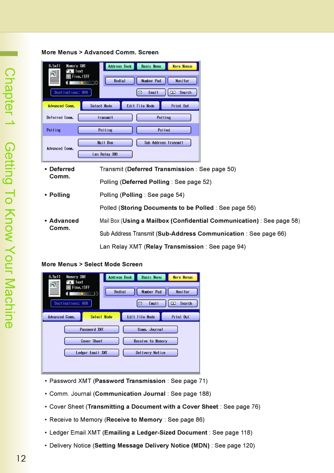 Philips DP-C262 manual Transmit Deferred Transmission See, Polling Deferred Polling See, Polling Polling See 