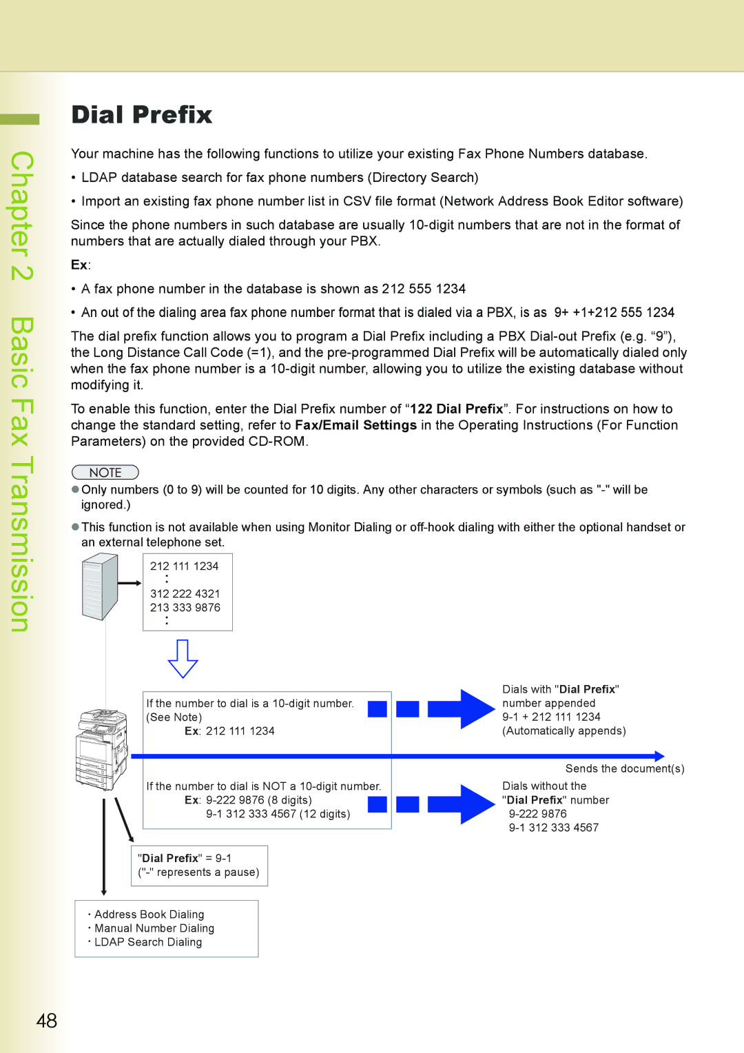 Philips DP-C262 manual Dial Prefix 