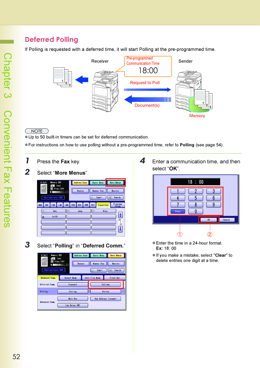 Philips DP-C262 manual Deferred Polling, Select Polling in Deferred Comm 