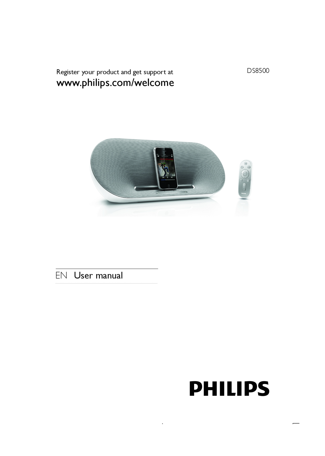 Philips DS8500 user manual EN User manual, Register your product and get support at 