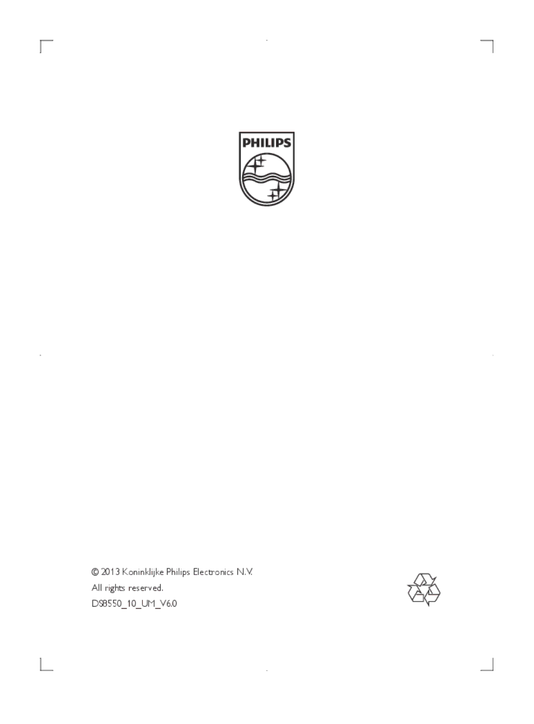 Philips DS8550 user manual 