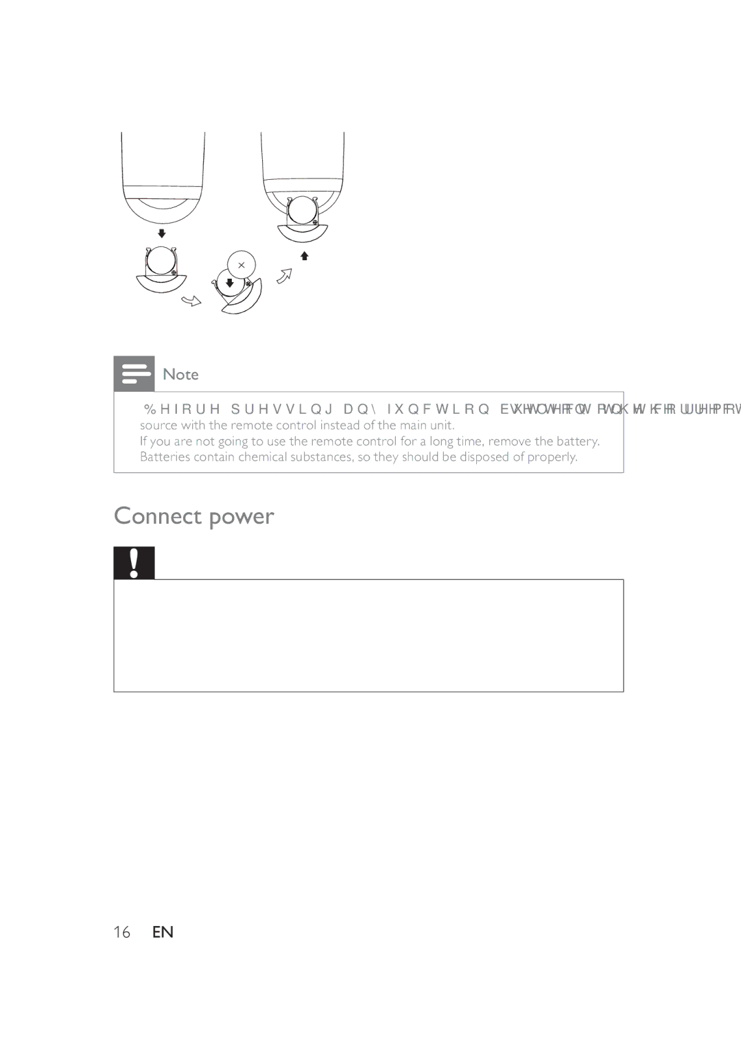 Philips DS8550 user manual Connect power 