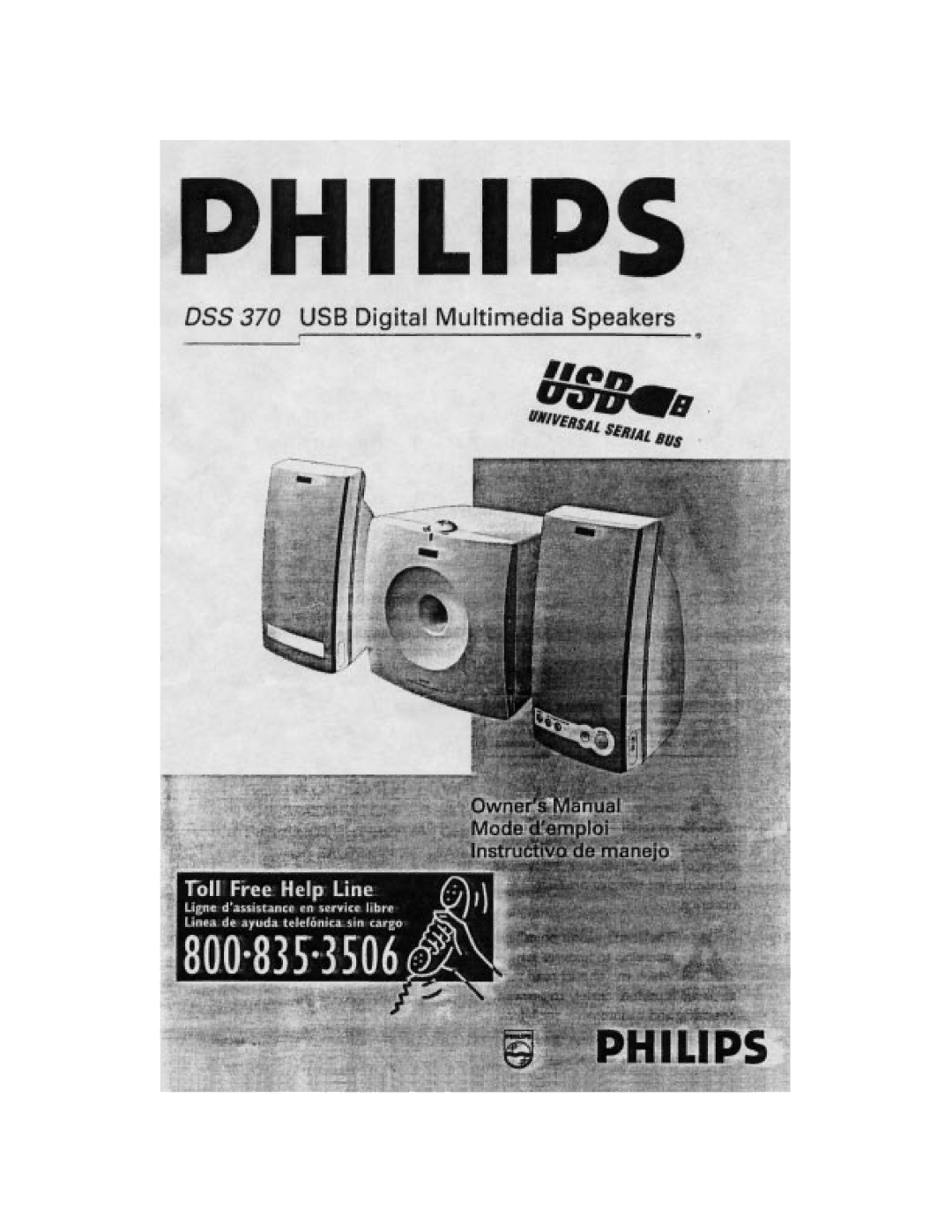 Philips DSS 370 manual 