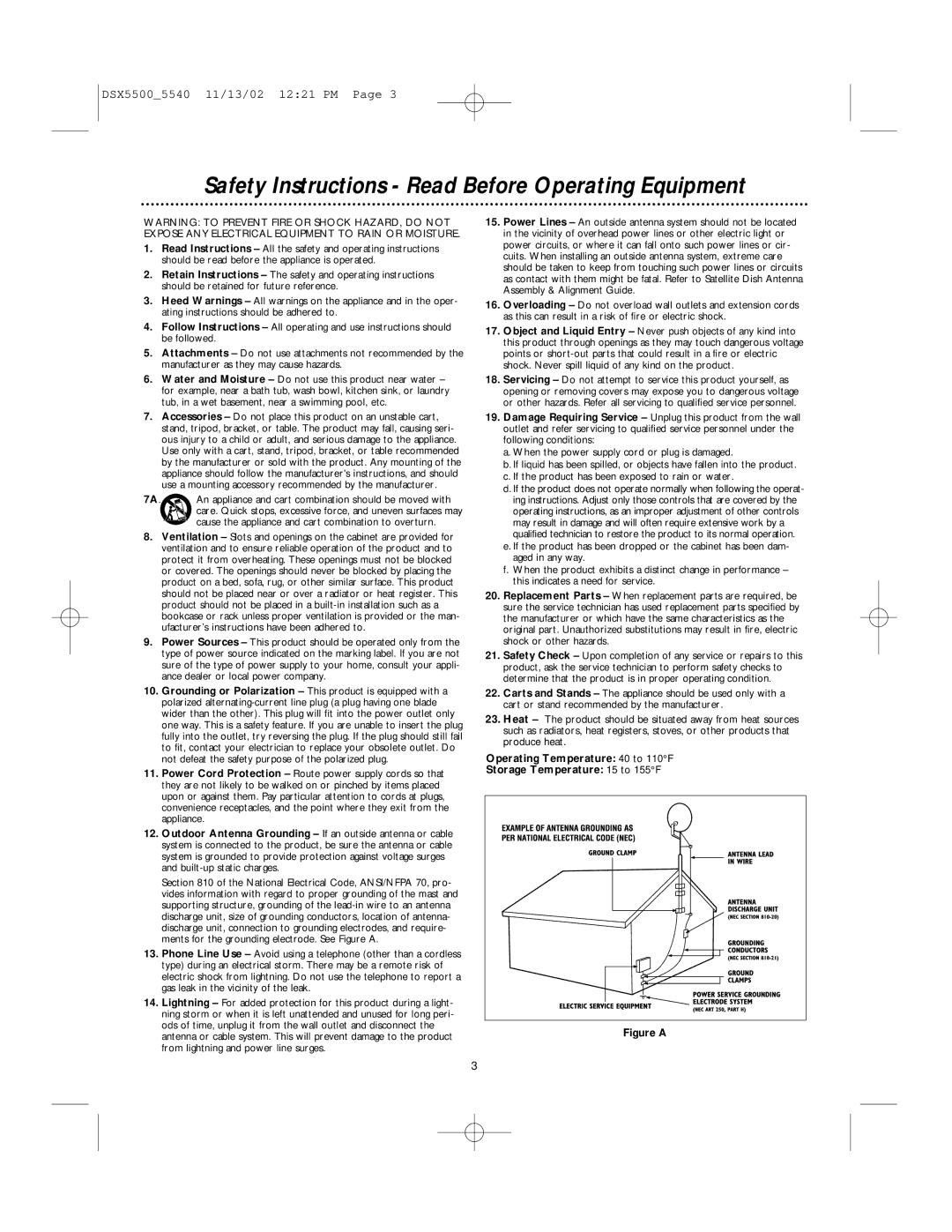 Philips DSX 5500 Safety Instructions Read Before Operating Equipment, Cause the appliance and cart combination to overturn 