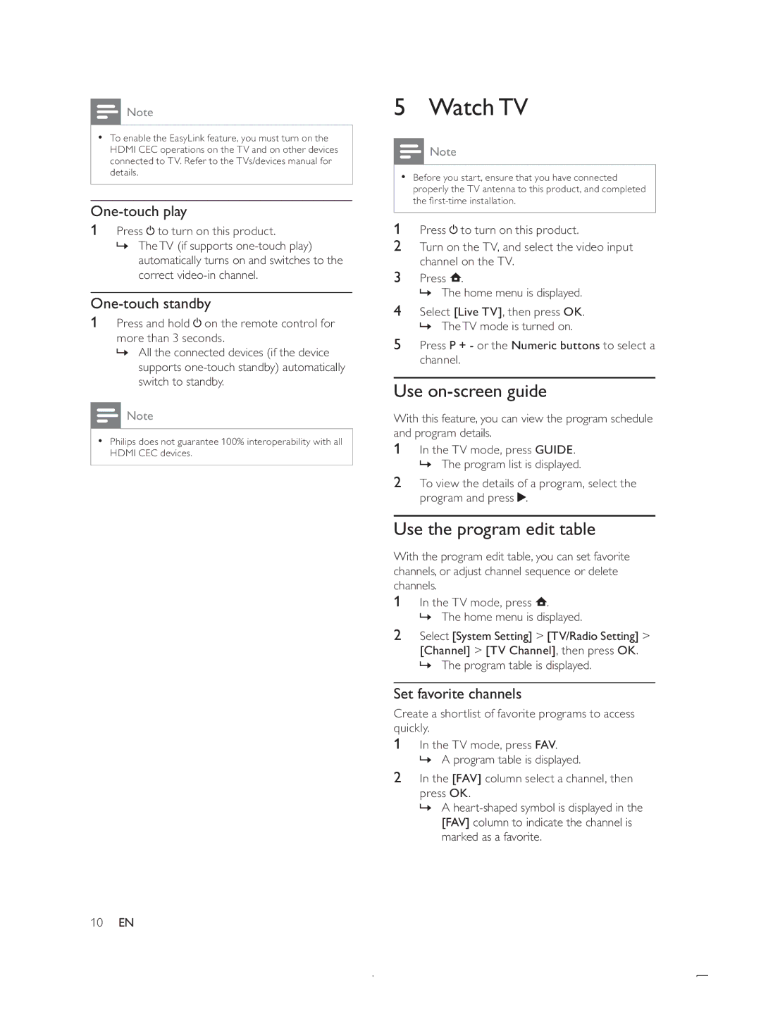 Philips DTP4800 user manual WatchTV, Use on-screen guide, Use the program edit table 