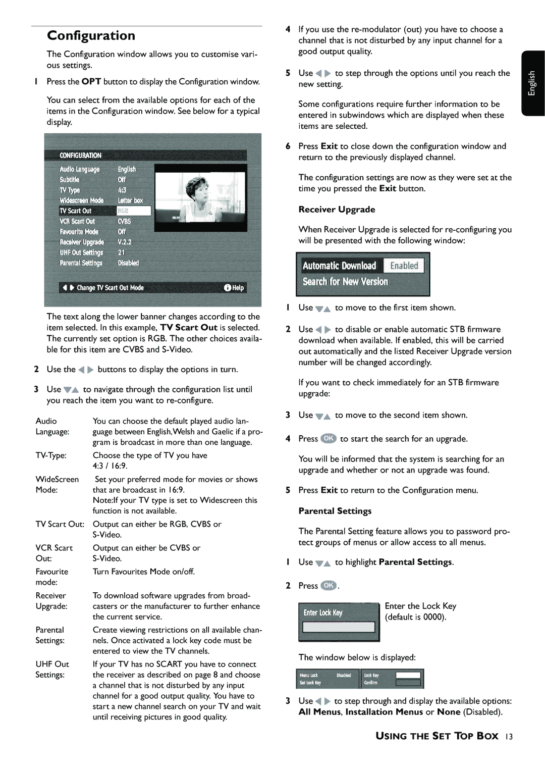 Philips DTR 100 manual Configuration, Use, New 