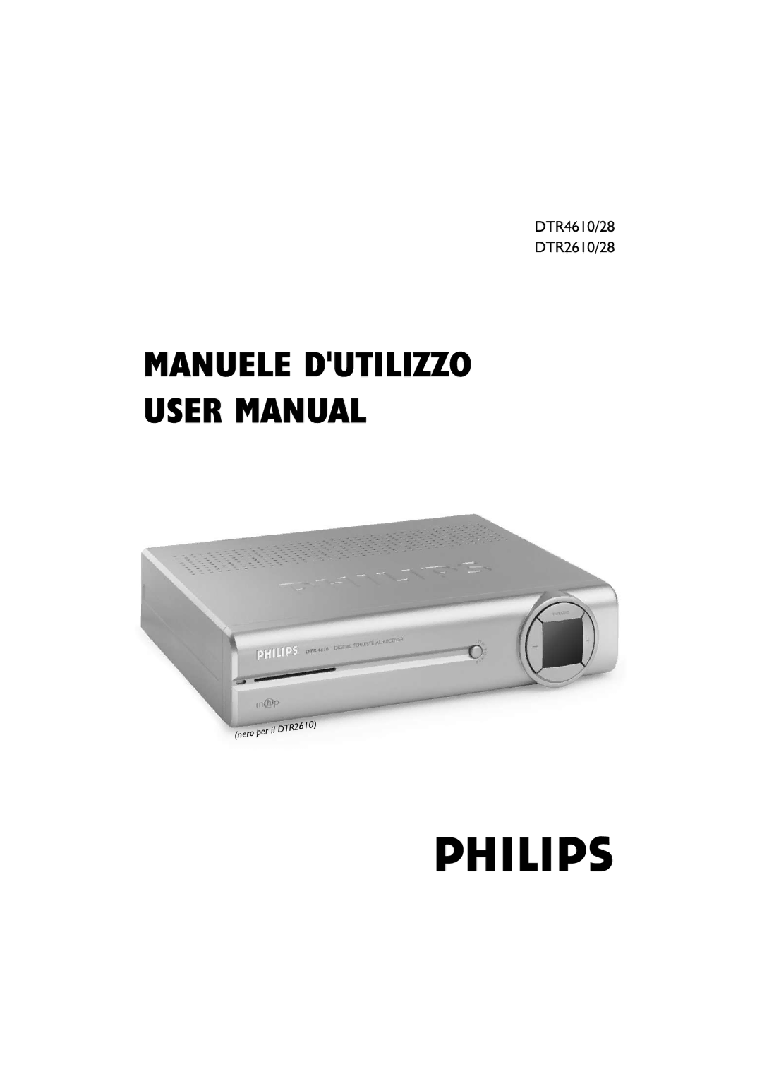 Philips DTR4610/28, DTR2610/28 user manual Philips 