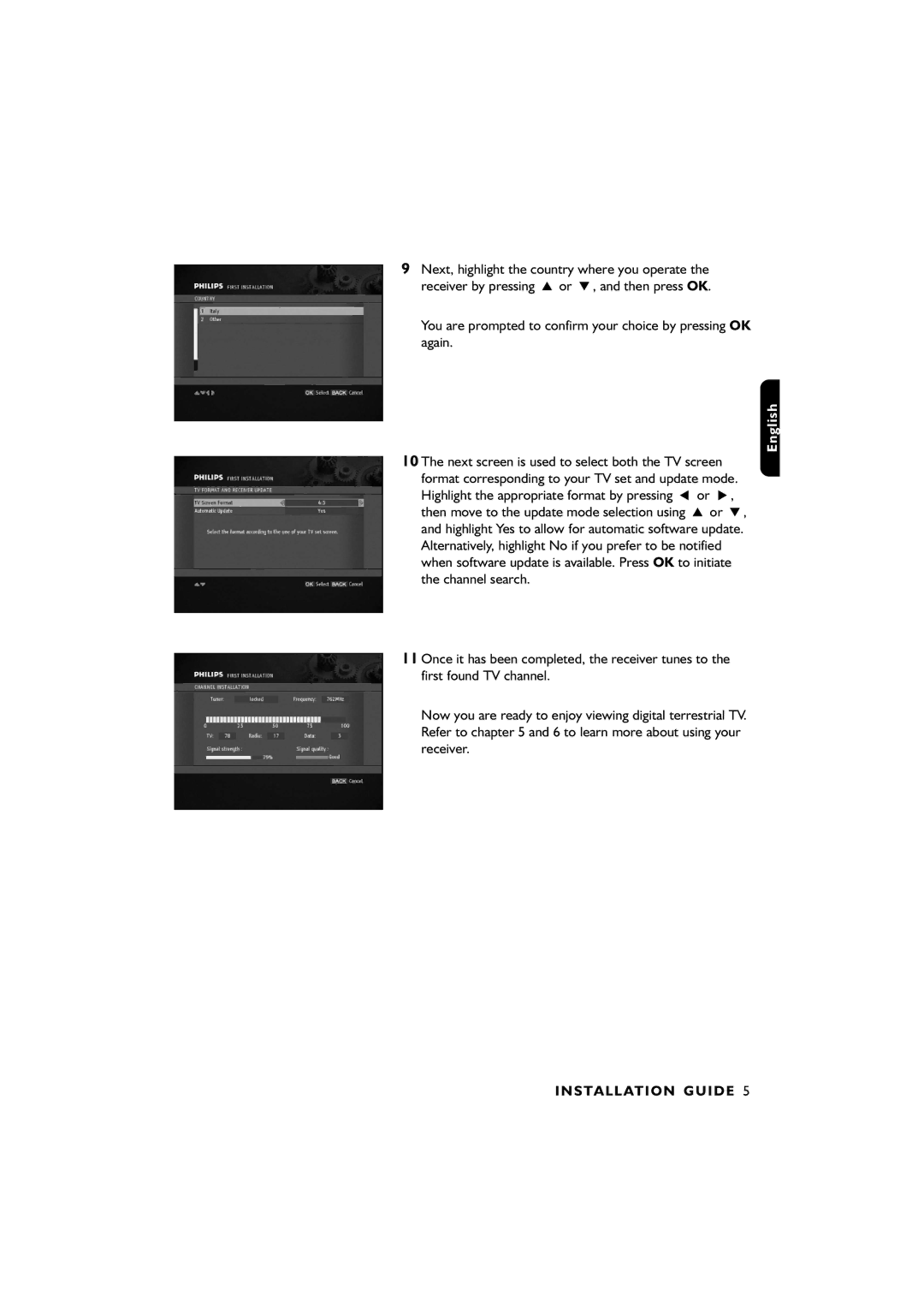 Philips DTR2610/28, DTR4610/28 user manual Installation Guide 