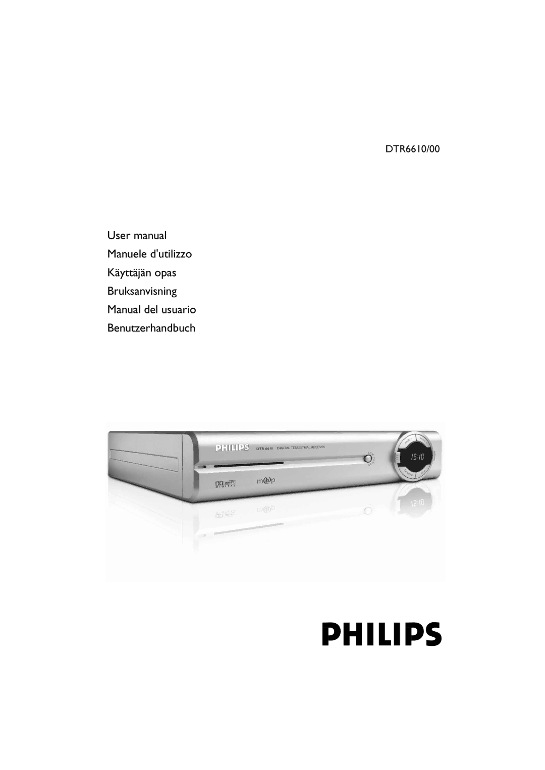 Philips user manual DTR6610/00 