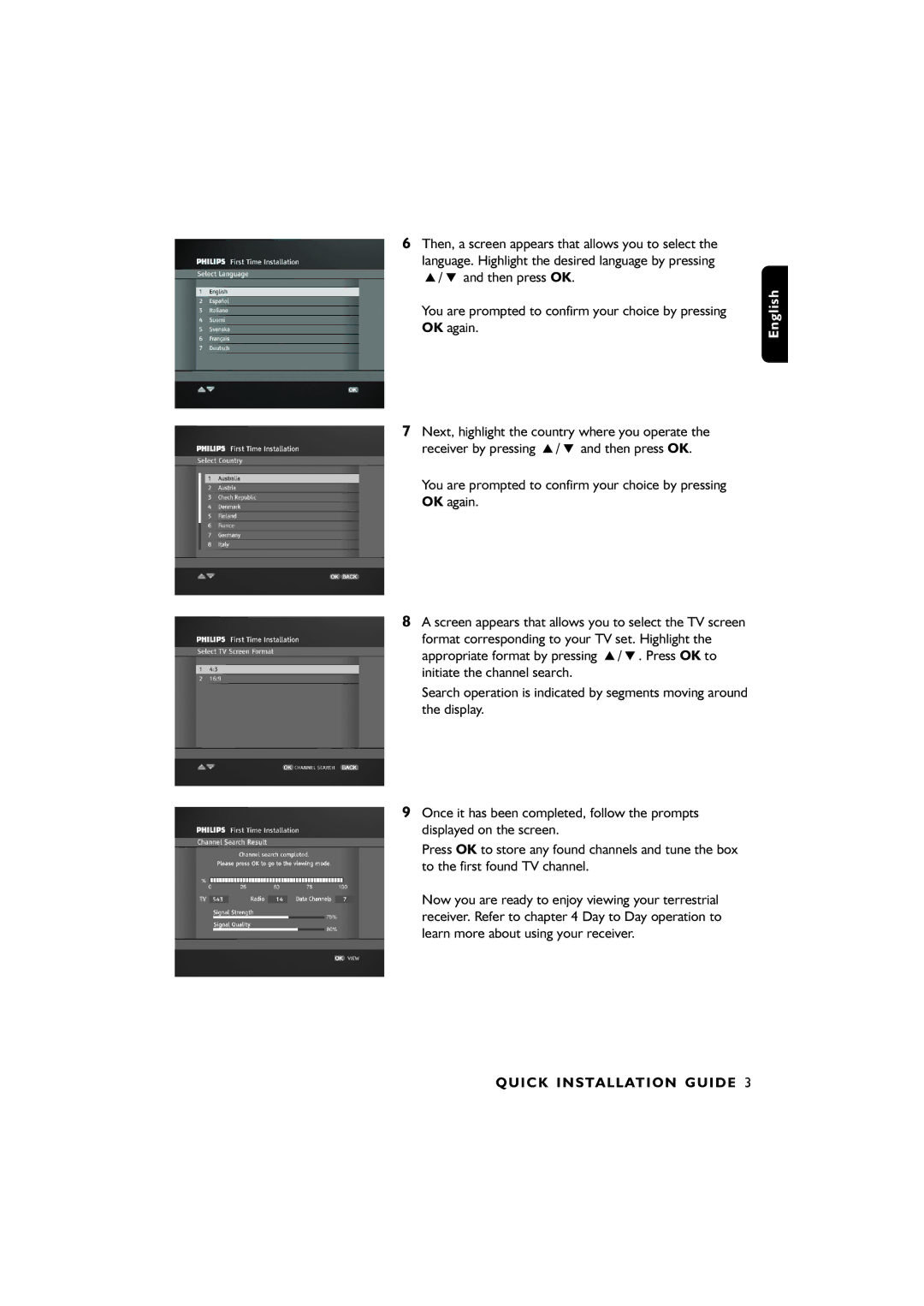 Philips 00, DTR6610 user manual Quick Installation Guide 