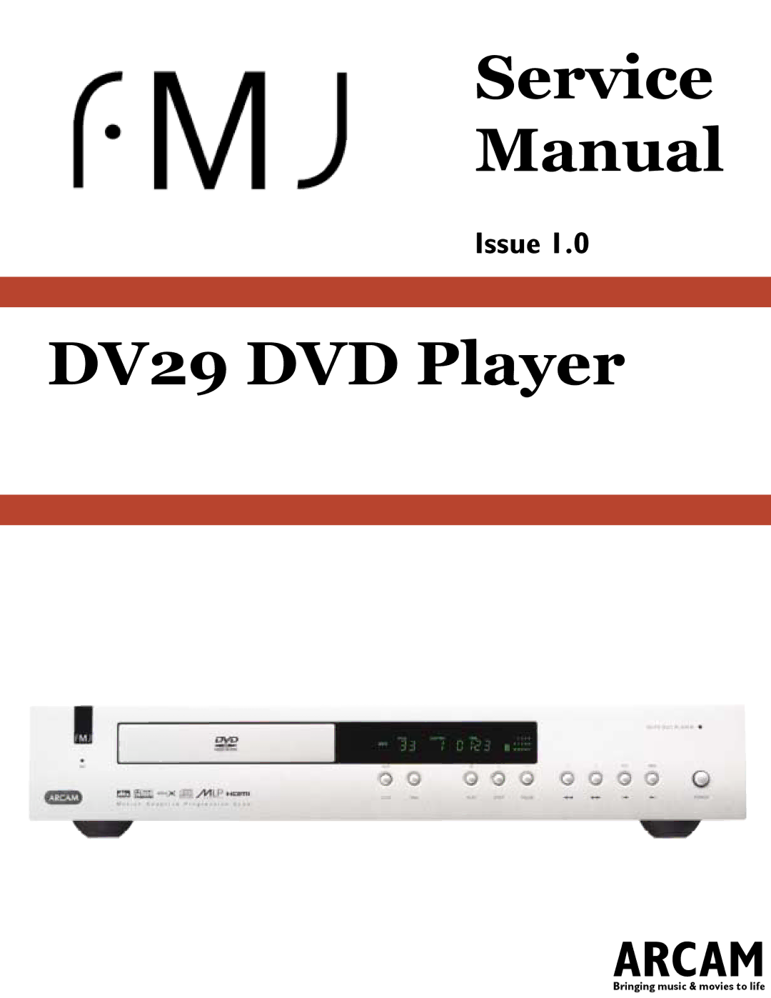 Philips DV29 service manual Service Manual 