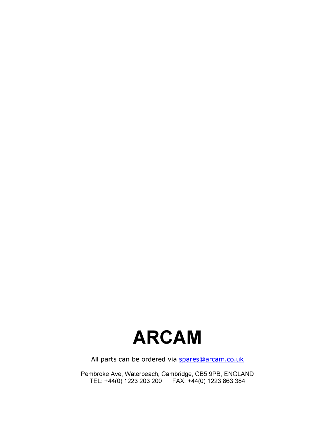 Philips DV29 service manual Arcam 