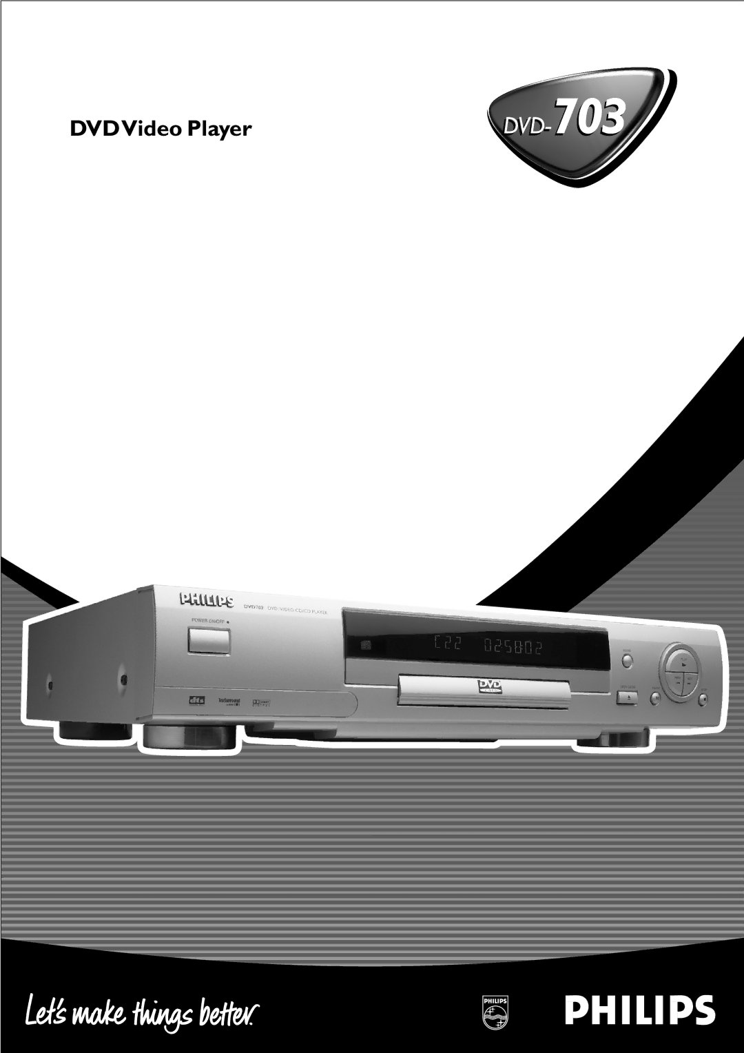 Philips DVD-703 manual 