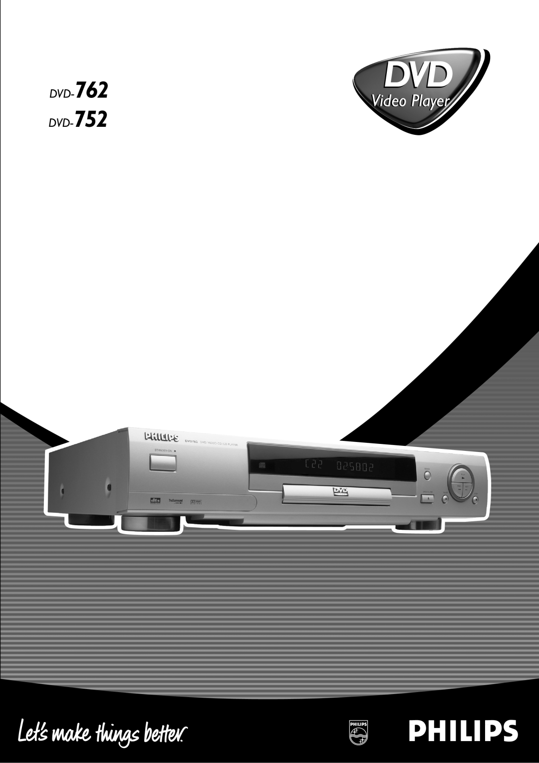 Philips DVD-762/051 manual Videoi, Playerl, DVD-752 