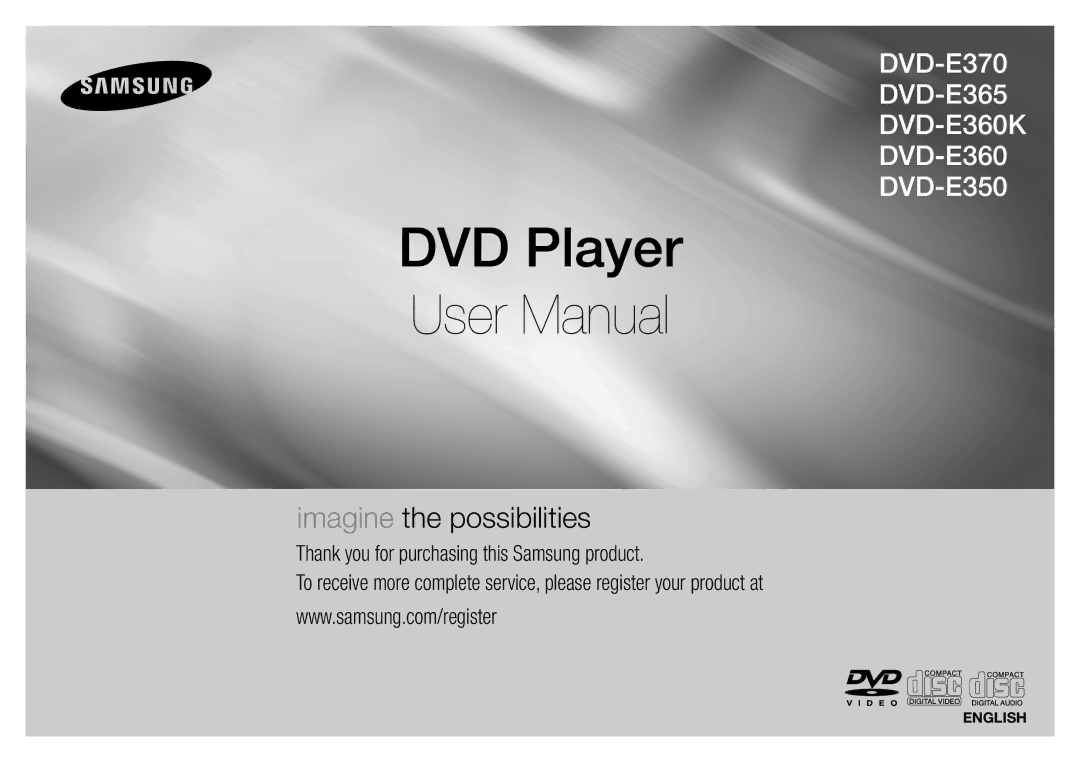 Philips DVD-E365, DVD-E360K, DVD-E350, DVD-E370 user manual DVD Player 