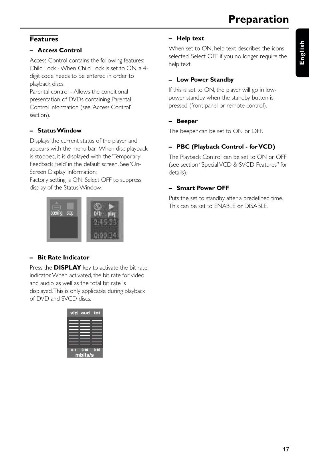 Philips DVD743HC/021 manual Features 