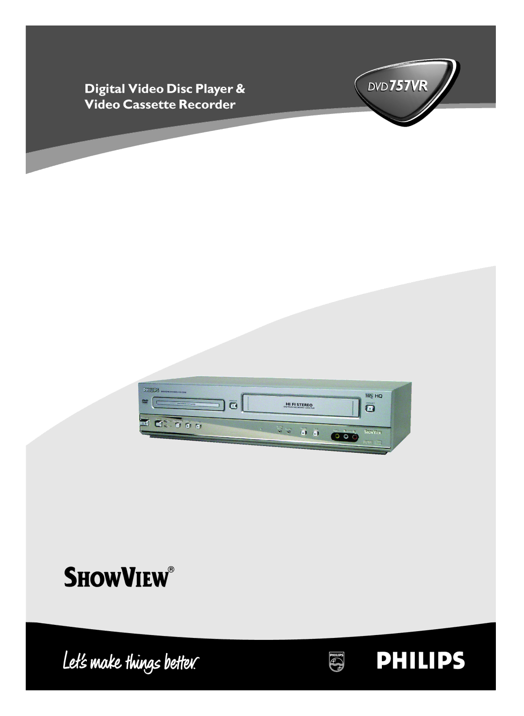 Philips DVD757VR/02 manual 