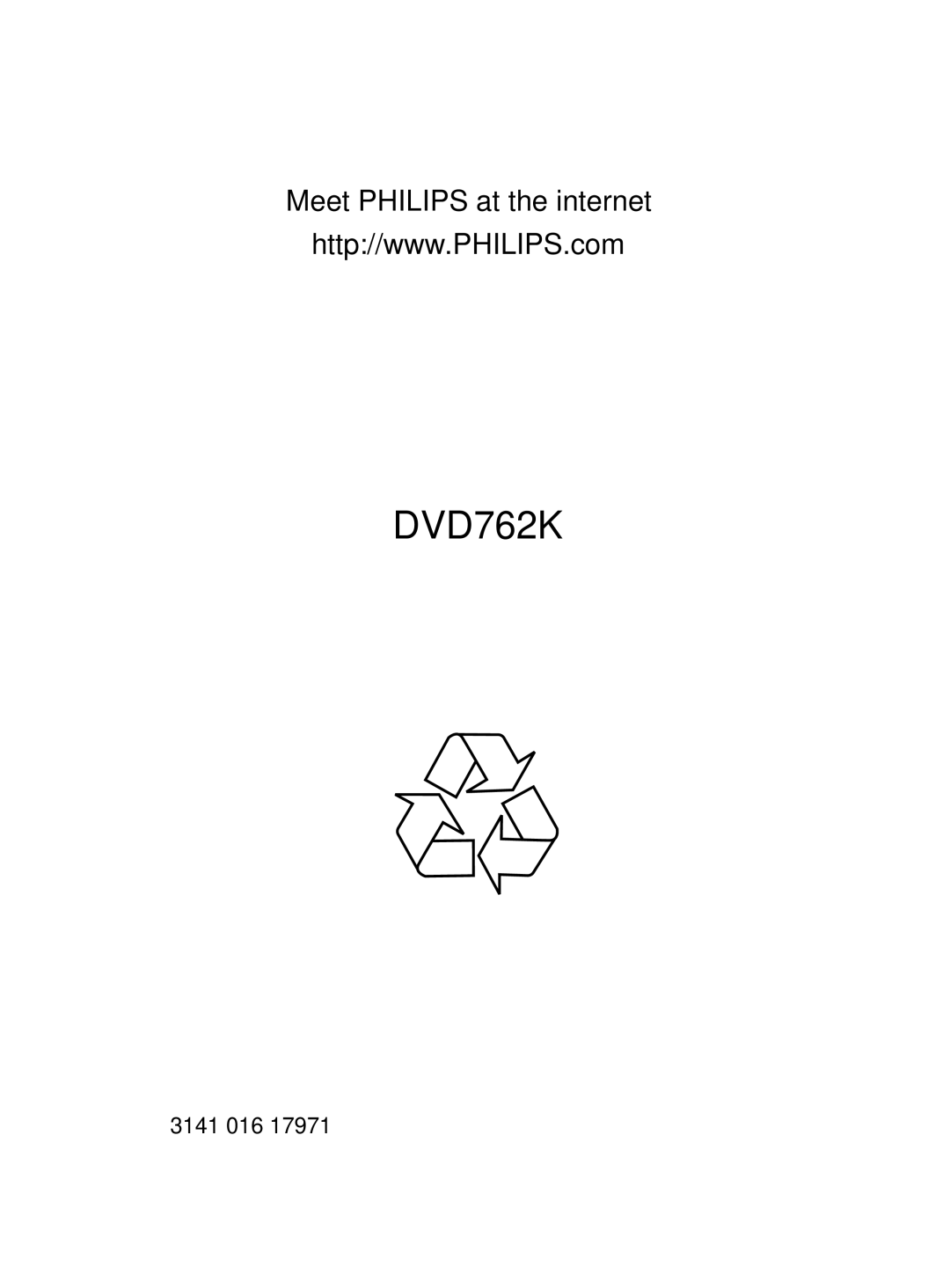 Philips DVD762K manual 