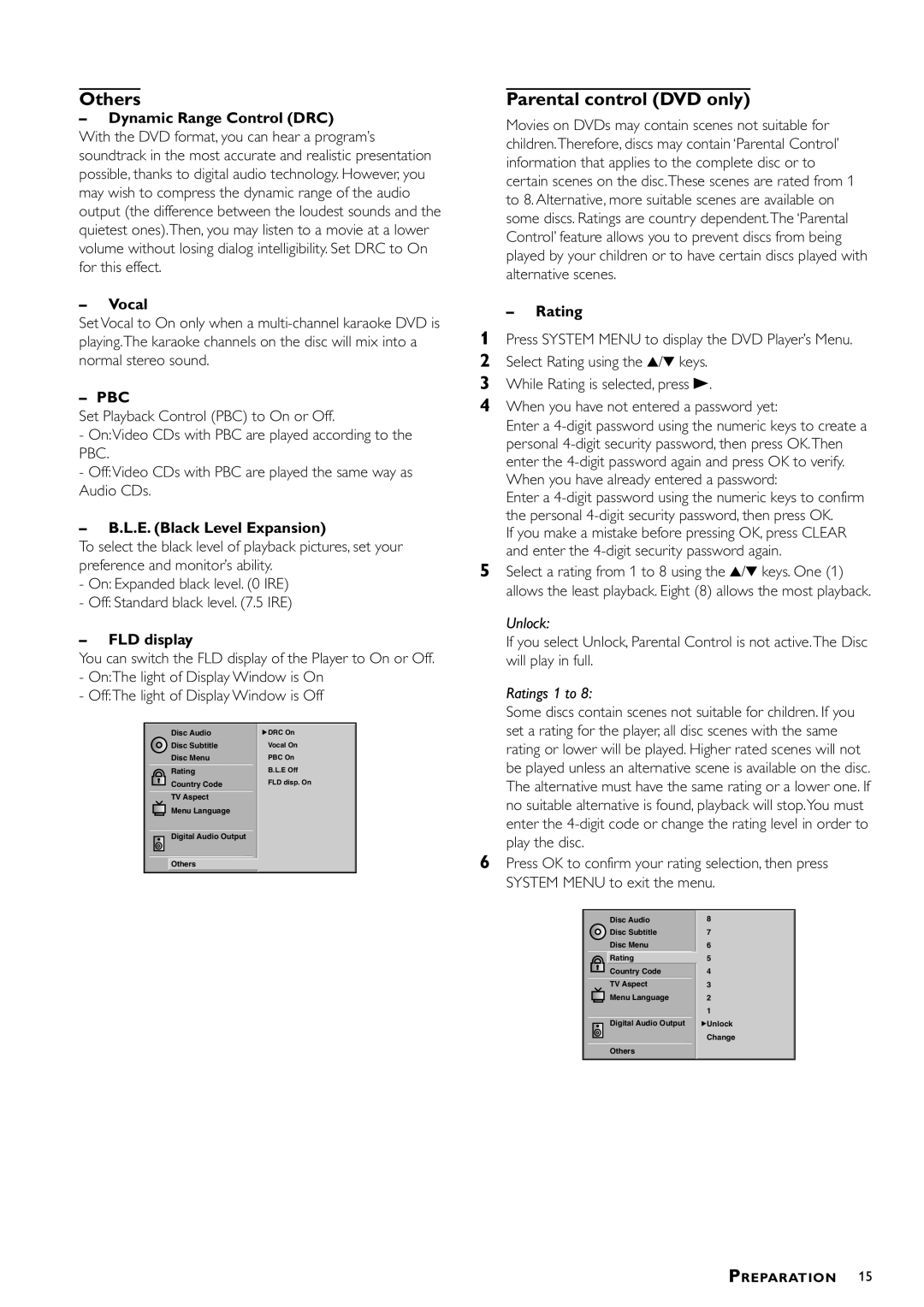 Philips DVD783C owner manual Pbc 