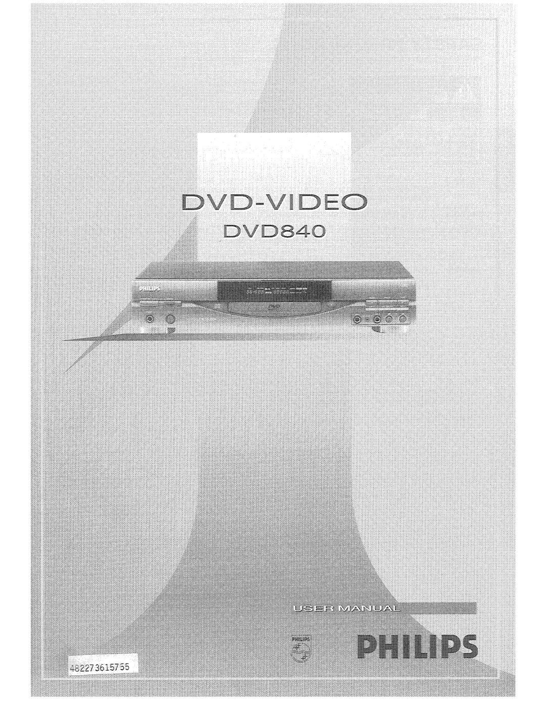 Philips DVD840 manual 