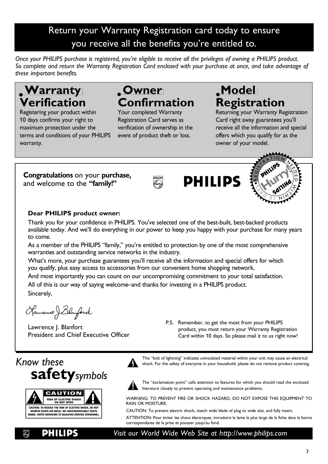 Philips DVDR1500 warranty Warranty Verification 